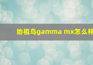 始祖鸟gamma mx怎么样